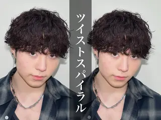 ショート パーマ メンズ パーマ職人DAIKI ツイスパ/波巻きのヘアスタイル