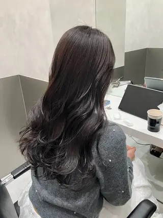 ロング カラー GO TODAY SHAIRE SALON原宿vita店舗所属・💖ブリーチなし透明 感💖ASAHIのヘアスタイル