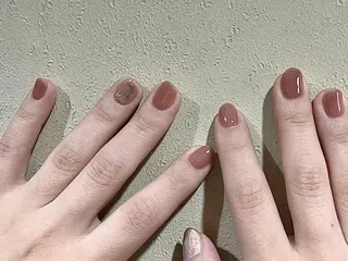 ネイル 🤎mini 🤍可愛らしいネイルのネイルデザイン