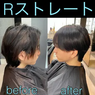 ショート メンズ 毛流れ縮毛矯正✨ メンズ那智優貴のヘアスタイル