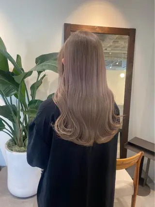 セミロング カラー roka ʜᴀʀᴜᴋᴀのヘアスタイル