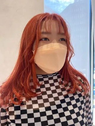 セミロング カラー 増井 彩乃のヘアスタイル