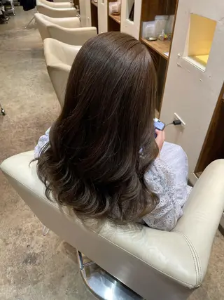 ロング カラー 【完全個室】髪質改善 暖色カラー/山崎唯奈のヘアスタイル