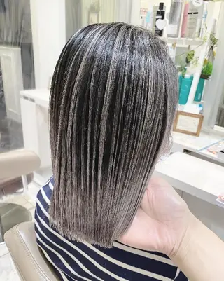 ミディアム カラー ＡＳＨ 大宮のヘアスタイル