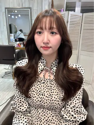 ロング カラー パーマ ヘアアレンジ レイヤーカット ✨️進藤ひかりのヘアスタイル