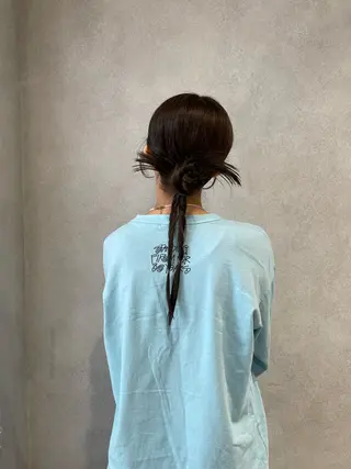 ヘアアレンジ karin/ ボブ♡暖色カラーのヘアスタイル