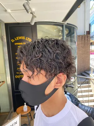 パーマ メンズ メンズブリーチカラー /パーマ ごーた立川のヘアスタイル