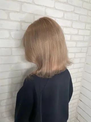 ミディアム ブリーチ指名 No１🏆RENのヘアスタイル