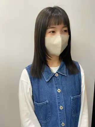 セミロング カラー ヒラノホナミ 🫧髪質改善🫧のヘアスタイル