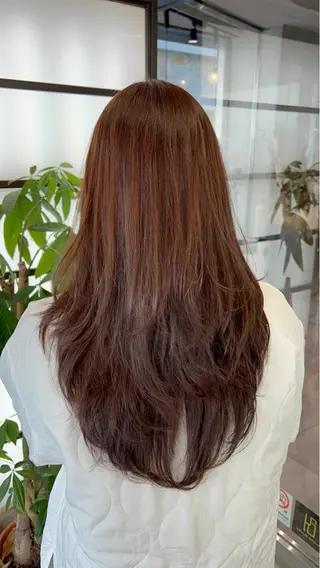 ロング カラー 🌞レイヤー×カラー 前川那津美🌞のヘアスタイル