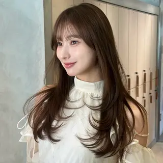 ロング カラー 韓国レイヤー🇰🇷 /艶カラー💎/月音のヘアスタイル