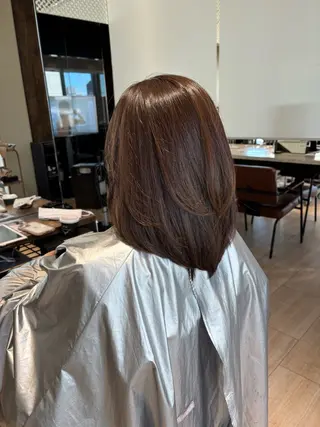 ミディアム 三宅 志穏のヘアスタイル