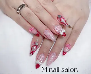 ネイル M🌷nail 長さだし専門店のネイルデザイン