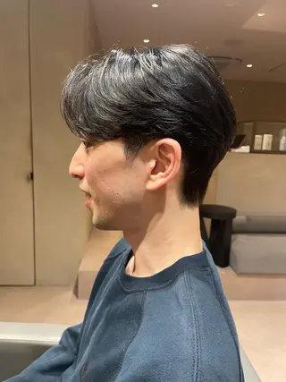 ショート パーマ メンズ men's美容師✂︎ ROW徳田浩二のヘアスタイル