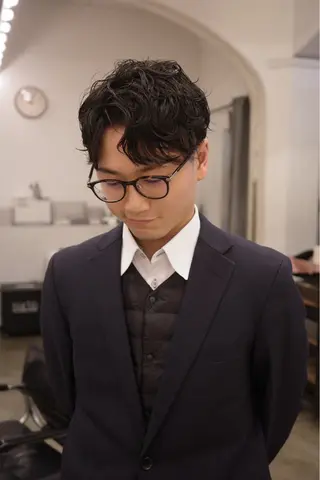 ショート メンズ Lute所属・ミタニ ナギサのヘアスタイル