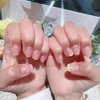 ネイル マジョリカ ブルーのネイルデザイン