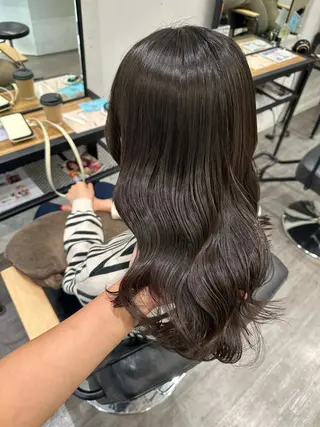 ミディアム カラー 艶髪レイヤー上田 紗也🇰🇷💗のヘアスタイル