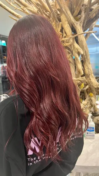 ロング カラー ヘアアレンジ ネイル mai🤍縮毛酸性ス トレート/アイリストのヘアスタイル
