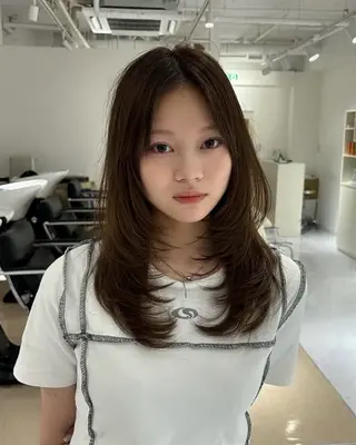 セミロング 韓国風/髪質改善/ Kiyoraのヘアスタイル