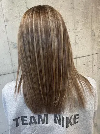 ロング カラー youres hair 髪質改善トリートメント&ヘッドスパ  新宿三丁目店【ユアーズヘア】所属・🦋透明感カラー 👑NODOKA🦋のヘアスタイル