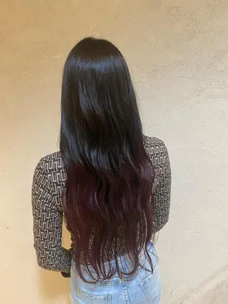 ロング カラー 竹添 有梨沙のヘアスタイル