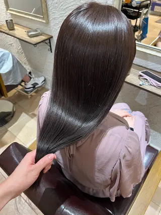 セミロング カラー 🥀韓国ヘア🥀 宮津真菜のヘアスタイル