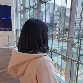 ショート カラー PULSE yokohama所属・横浜駅/韓国レイヤー カット/髪質改善のヘアスタイル