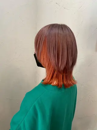 ミディアム カラー 🍇おぐら めぐみ🍇のヘアスタイル