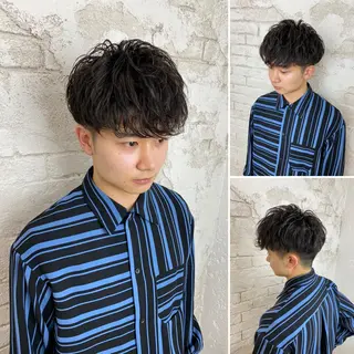 ショート パーマ メンズ メンズサロン IVY 池袋のヘアスタイル