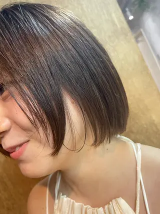 ショート カラー Land.所属・【透明感ツヤカラー】 三浦寛之のヘアスタイル