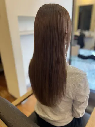 ロング パーマ 美髪矯正🍀 似合わせカット渡邊のヘアスタイル