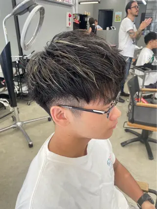 ショート カラー パーマ メンズ メンズ専門サロン wokeのヘアスタイル