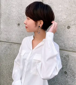 ショート カラー パーマ ヘアアレンジ 【くせ毛解消】縮毛 髪質改善✨たくみ✨のヘアスタイル