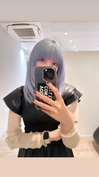 ミディアム カラー octo所属・梅澤 杏菜のヘアスタイル