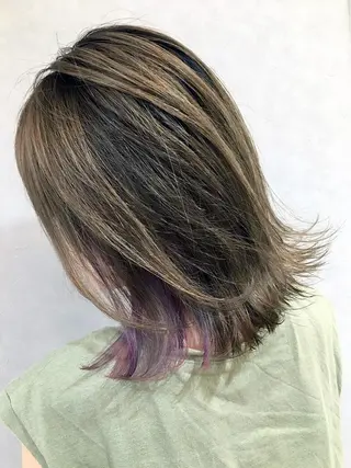 ミディアム カラー nubes所属・🌟高田 聖菜🌟のヘアスタイル