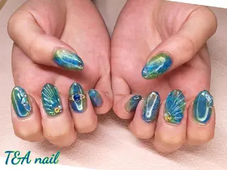 セミロング ネイル T&A nailのネイルデザイン