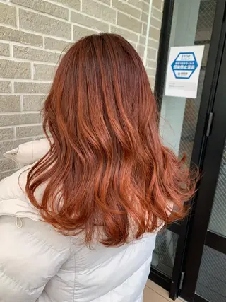 セミロング カラー ヘアアレンジ kei/透明感カラー /ベージュ/インナーのヘアスタイル