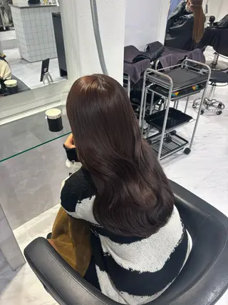 ロング カラー 髪質改善🩰透明感カ ラー🎀hinanoのヘアスタイル