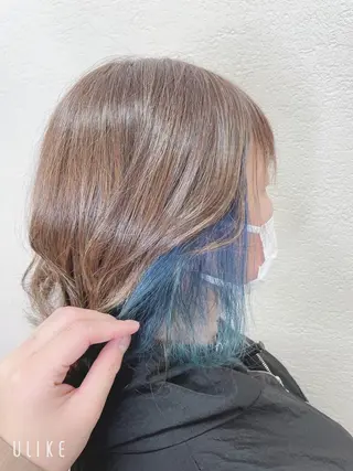 セミロング カラー ❣️モードケイズ塚口 和田一将のヘアスタイル