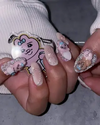 ネイル 3dパーツ/流行り 👧shushu❤️のネイルデザイン