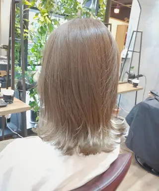 ミディアム カラー パーマ ヘアアレンジ ペスカ豊崎店　沖縄所属・ショート指名No.1 店長　清水のヘアスタイル