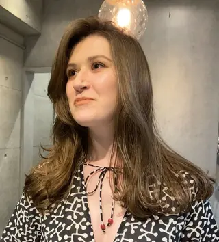 ロング カラー ボブ/レイヤー/艶 🦕risa 森下のヘアスタイル