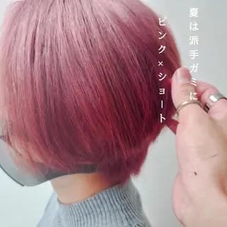 ショート カラー 髪質改善/ブリーチ 田代 龍我のヘアスタイル