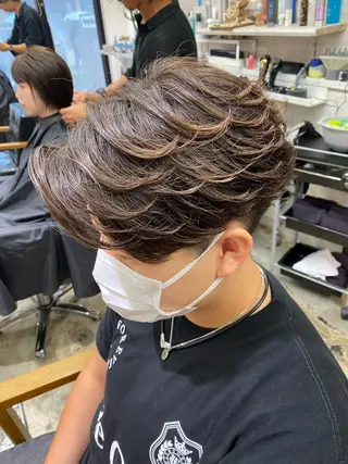 パーマ メンズ 🌴パーマオタク🌴 長谷川　諒佑🌈のヘアスタイル