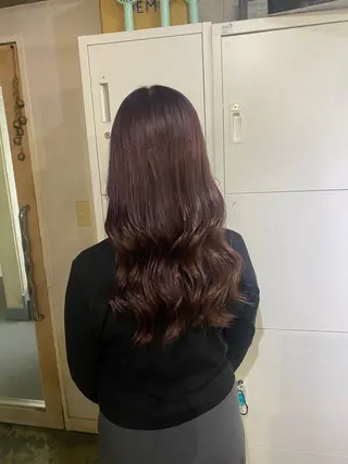 ロング カラー ブリーチカラーと、髪 質改善。HARUKAのヘアスタイル