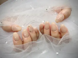 ネイル I-nailロング /ワンホン/キラキラのネイルデザイン