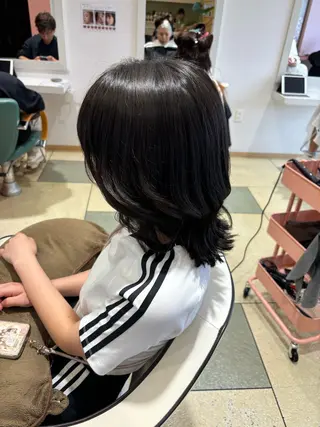 ミディアム 透明感カラー/ くびれヘア/ユウユのヘアスタイル