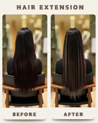 ロング MIYUN🌙 エクステフリーランスのヘアスタイル