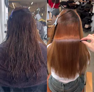 銀座|透明感カラー |めぐ🫧のヘアスタイル