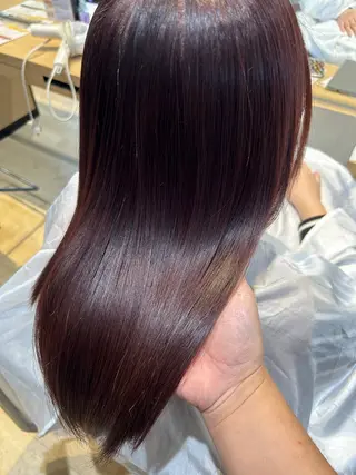セミロング カラー 美髪形成！色素改善！ 秋田　和輝のヘアスタイル